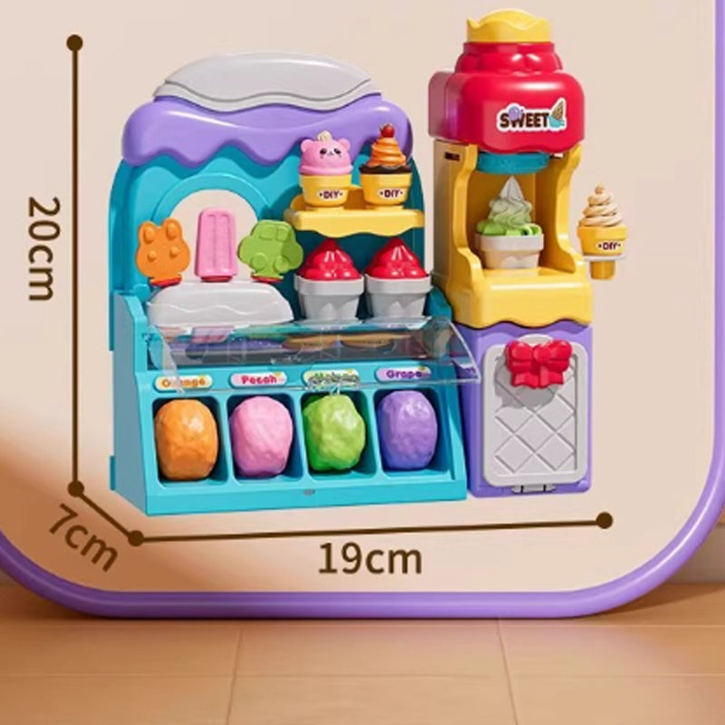 🎄 60% SCONTO! 🍦 SET PASTA MODELLABILE GELATO - 6 Colori e 10 Accessori, Non Tossico e Sicuro, Regalo Perfetto per Bambini 3-8 Anni 🎁✨
