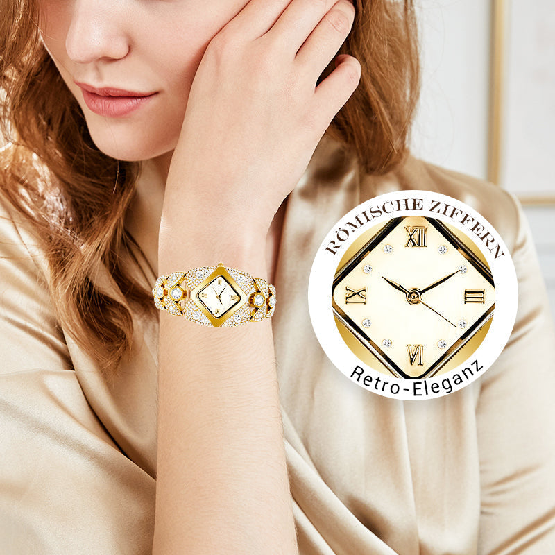 ⌚✨ 50% DI SCONTO! Orologio da Polso Retrò al Quarzo con Strass Scintillanti – Elegante, Glamour & Perfetto per Occasioni Speciali ✨