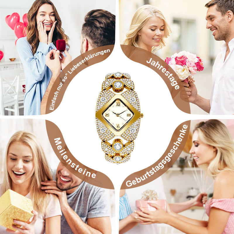 ⌚✨ 50% DI SCONTO! Orologio da Polso Retrò al Quarzo con Strass Scintillanti – Elegante, Glamour & Perfetto per Occasioni Speciali ✨