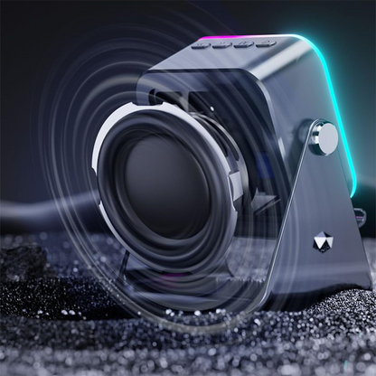 🔊 60% DI SCONTO! ✨ ALTOPARLANTE 5-IN-1 - Bluetooth, Carica ad Induzione & Supporto Regolabile, Suono HD 20W con Luci RGB, Perfetto per Casa e Ufficio 🎶📱