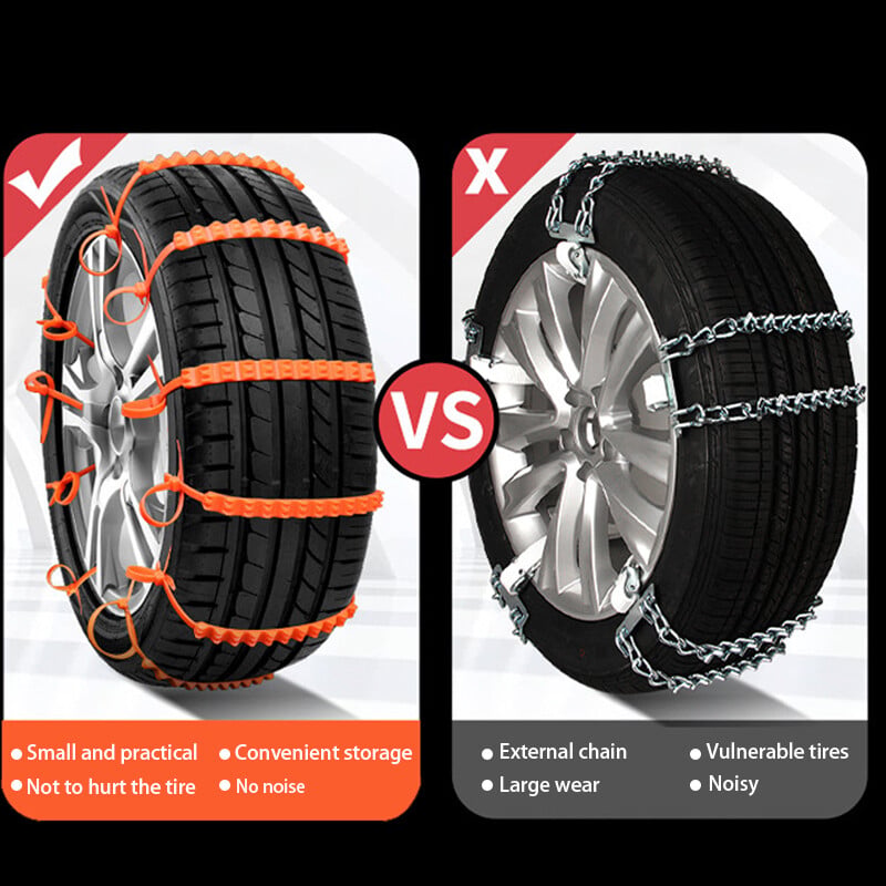 🔥 Saldi Invernali – 50% di sconto! Catene Antiscivolo Super Resistenti – Installazione in 60 Secondi, Adatte a SUV, Auto & Furgoni! 🚗❄️🛡️