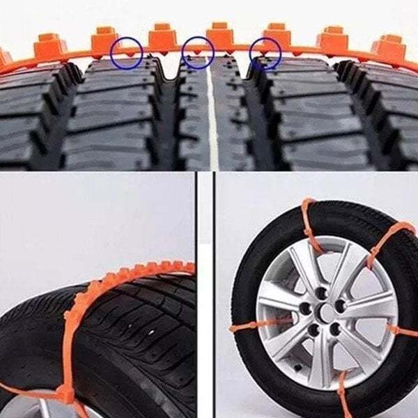 🔥 Saldi Invernali – 50% di sconto! Catene Antiscivolo Super Resistenti – Installazione in 60 Secondi, Adatte a SUV, Auto & Furgoni! 🚗❄️🛡️