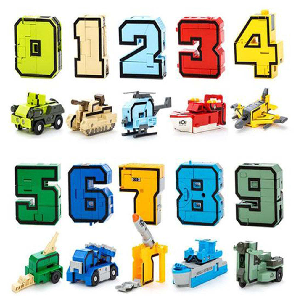 🔢🤖 SCONTO 50%! Blocchi Costruttori 10-in-1 con Cifre – 10 modelli in 1 set, allena il calcolo, la logica e la motricità. Adatto per 3-8 anni, ABS sicuro, senza bordi taglienti!