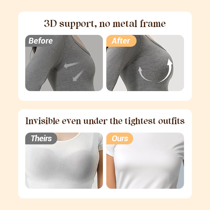 Reggiseno Minimizer in pizzo traspirante senza ferretto da donna