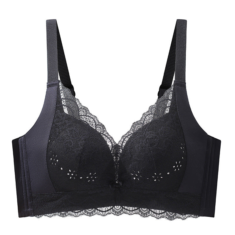 Reggiseno Minimizer in pizzo traspirante senza ferretto da donna