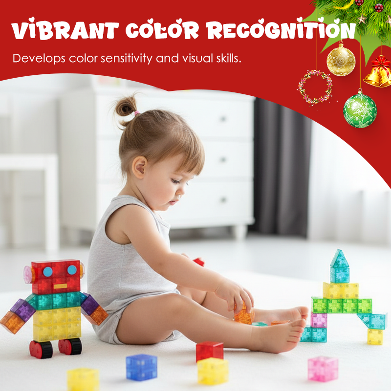 🏗️ Set di blocchi magnetici da costruzione per bambini👶✨
