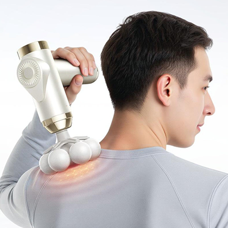 Pistola massaggiante intelligente per tessuti profondi con testine multiple