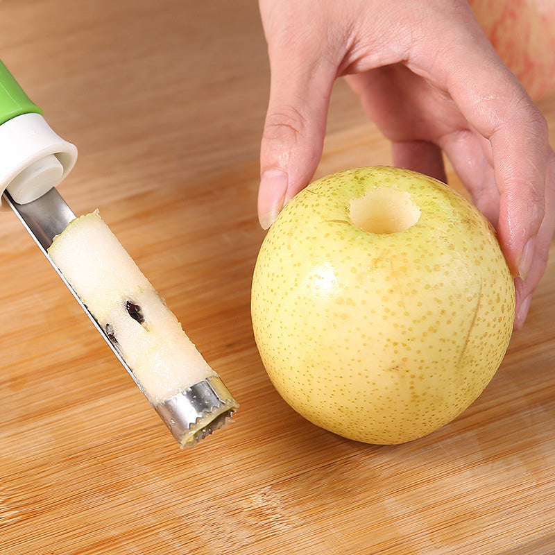 🔥Offerta natalizia a tempo limitato: 50% DI SCONTO!!!🔥Sbucciatore e Levatori di Frutta in Acciaio Inossidabile 2 in 1