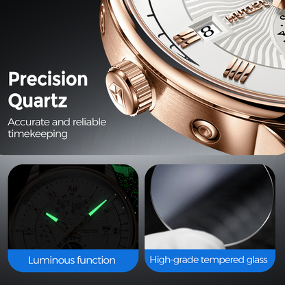 Orologio da uomo classico ed elegante al quarzo