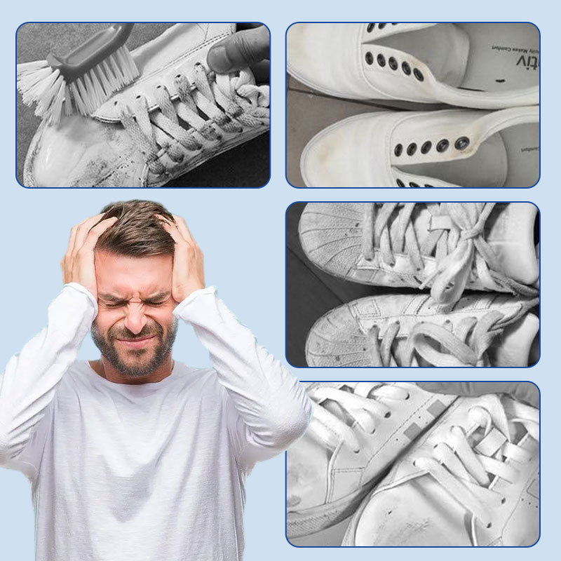Crema detergente per scarpe bianche