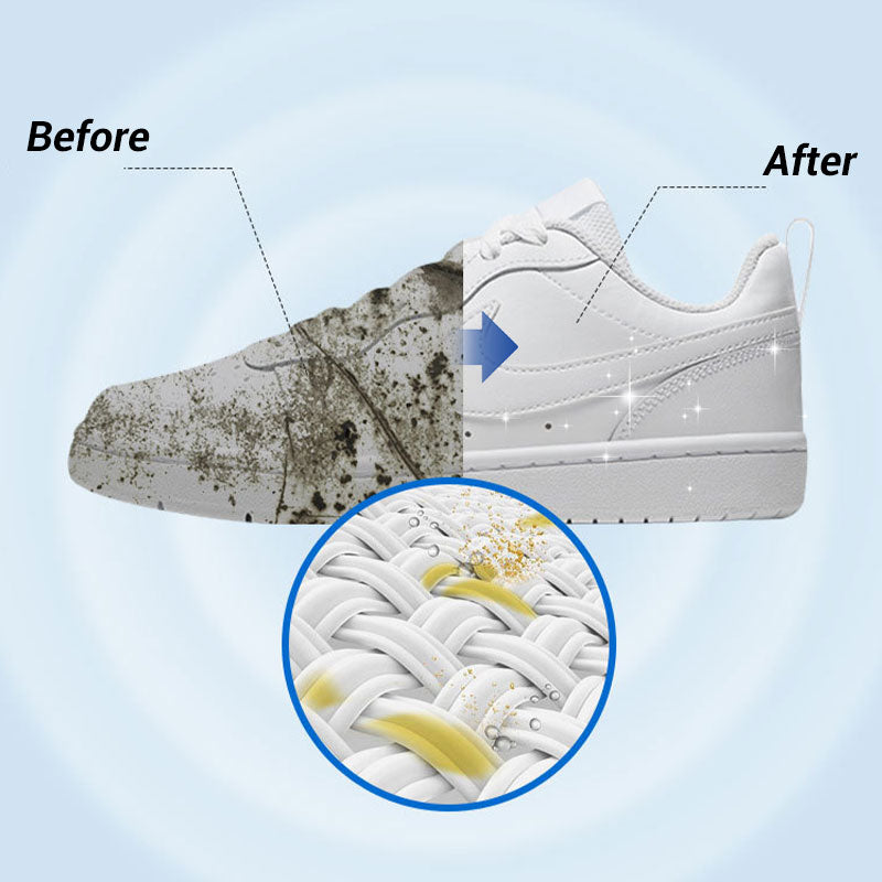 Crema detergente per scarpe bianche