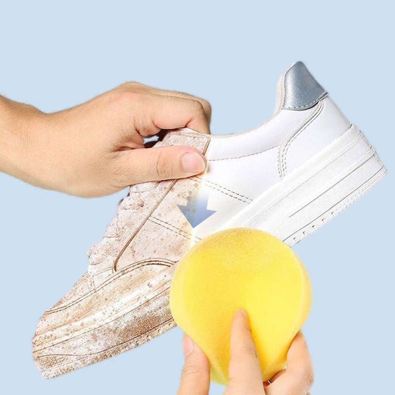 Crema detergente per scarpe bianche