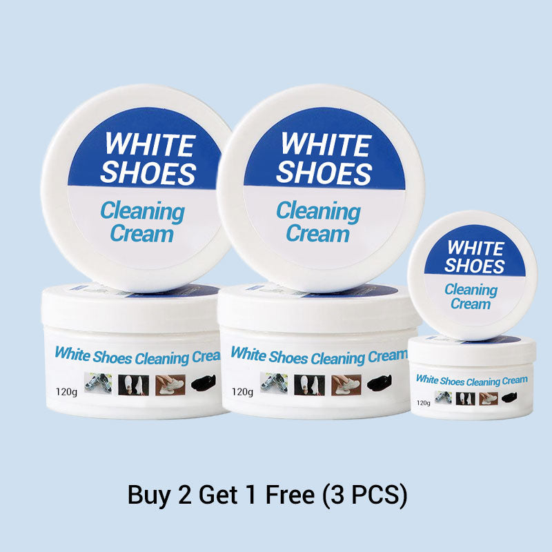 Crema detergente per scarpe bianche