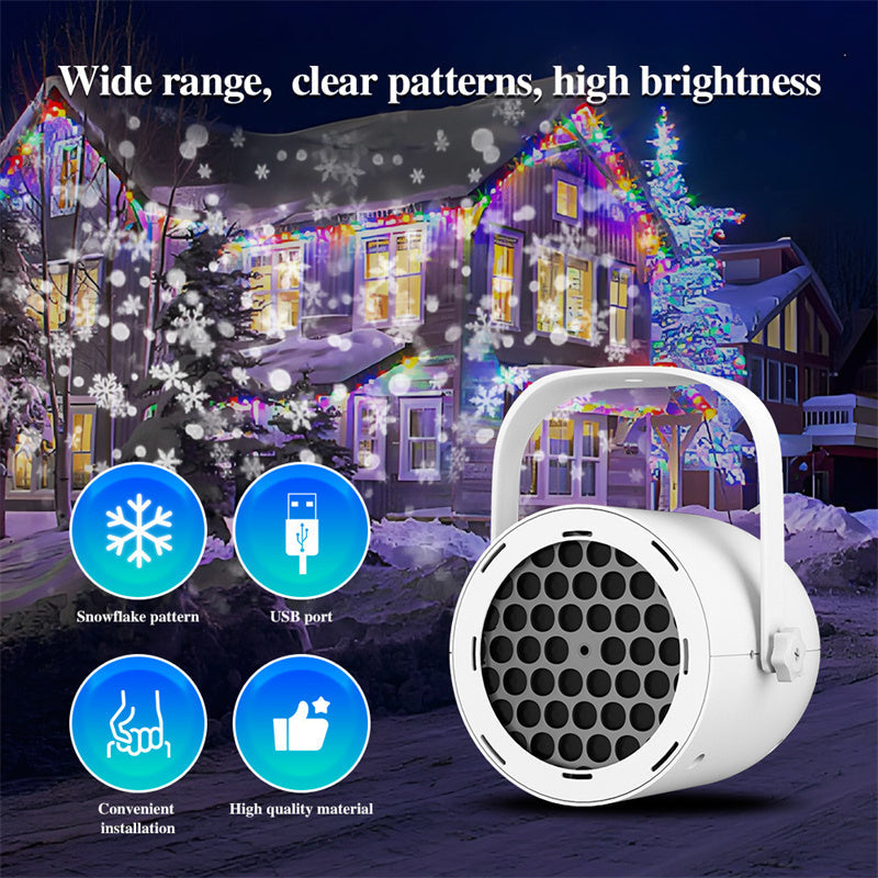 ✨OLTRE 50.000 PEZZI VENDUTI!🎅Proiettore natalizio USB🎄16 motivi festivi, angolo regolabile, portatile! Crea subito l’atmosfera di Natale a casa tua🎇