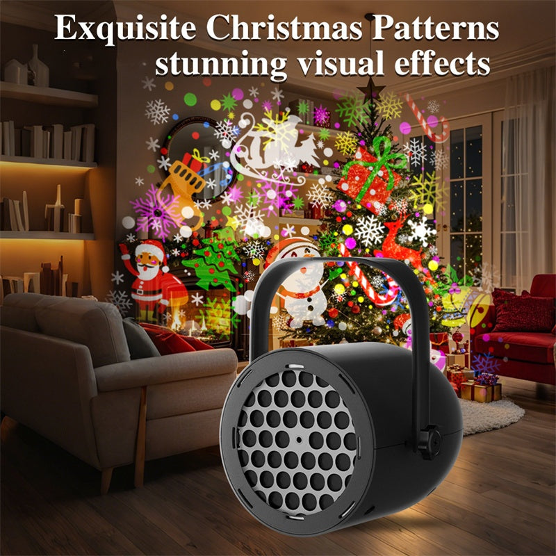 ✨OLTRE 50.000 PEZZI VENDUTI!🎅Proiettore natalizio USB🎄16 motivi festivi, angolo regolabile, portatile! Crea subito l’atmosfera di Natale a casa tua🎇