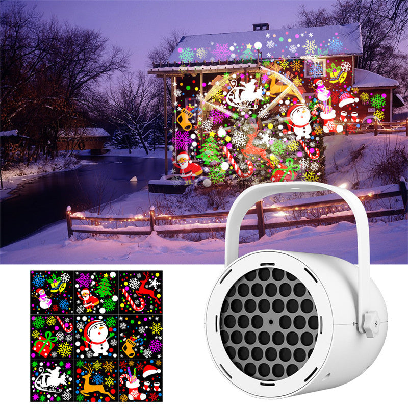 ✨OLTRE 50.000 PEZZI VENDUTI!🎅Proiettore natalizio USB🎄16 motivi festivi, angolo regolabile, portatile! Crea subito l’atmosfera di Natale a casa tua🎇