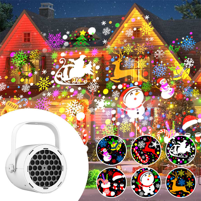 ✨OLTRE 50.000 PEZZI VENDUTI!🎅Proiettore natalizio USB🎄16 motivi festivi, angolo regolabile, portatile! Crea subito l’atmosfera di Natale a casa tua🎇