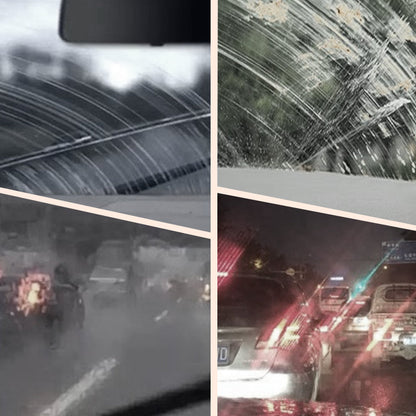 Pulitore per rimuovere il film oleoso dai vetri laterali dell'auto