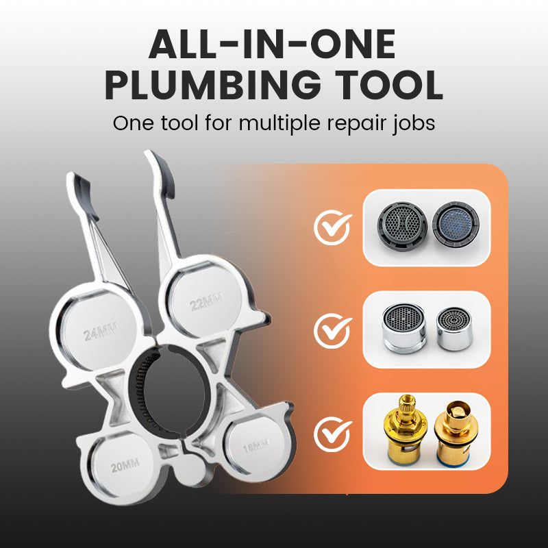 Strumento universale per la riparazione di aeratori e valvole per doccia