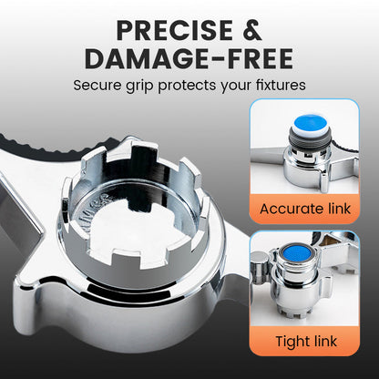 Strumento universale per la riparazione di aeratori e valvole per doccia