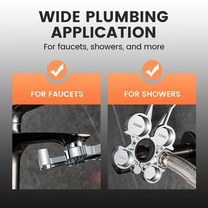 Strumento universale per la riparazione di aeratori e valvole per doccia