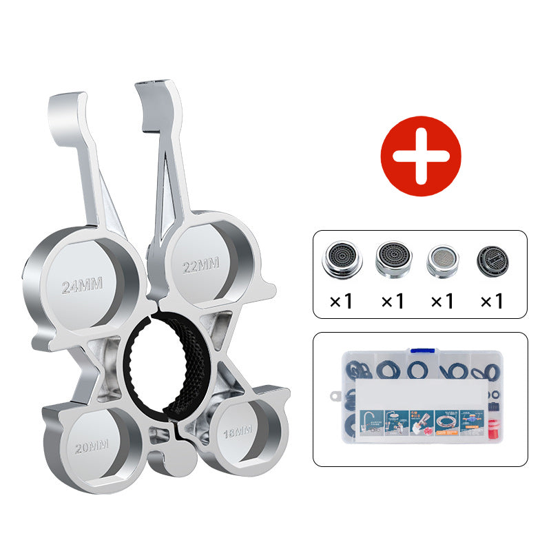 Strumento universale per la riparazione di aeratori e valvole per doccia