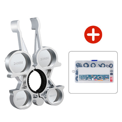 Strumento universale per la riparazione di aeratori e valvole per doccia