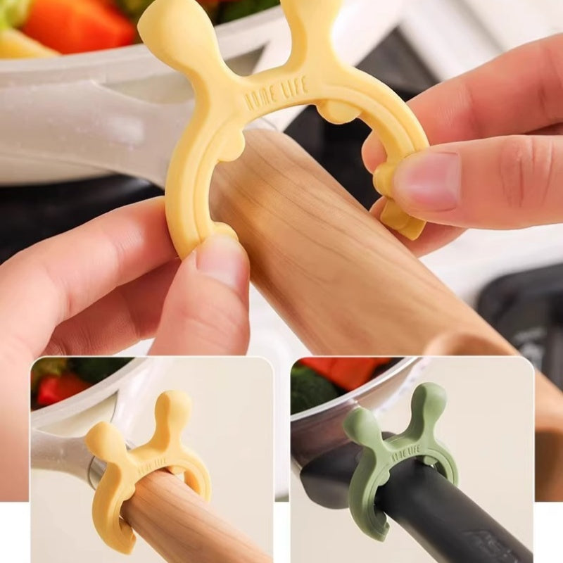 🔥Offerta natalizia a tempo limitato: 50% DI SCONTO!!!🔥Portaspatola multifunzione in silicone con manico per pentole