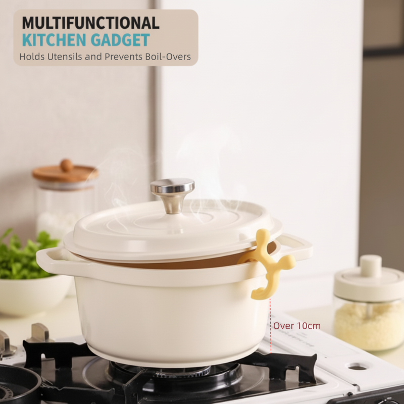 🔥Offerta natalizia a tempo limitato: 50% DI SCONTO!!!🔥Portaspatola multifunzione in silicone con manico per pentole