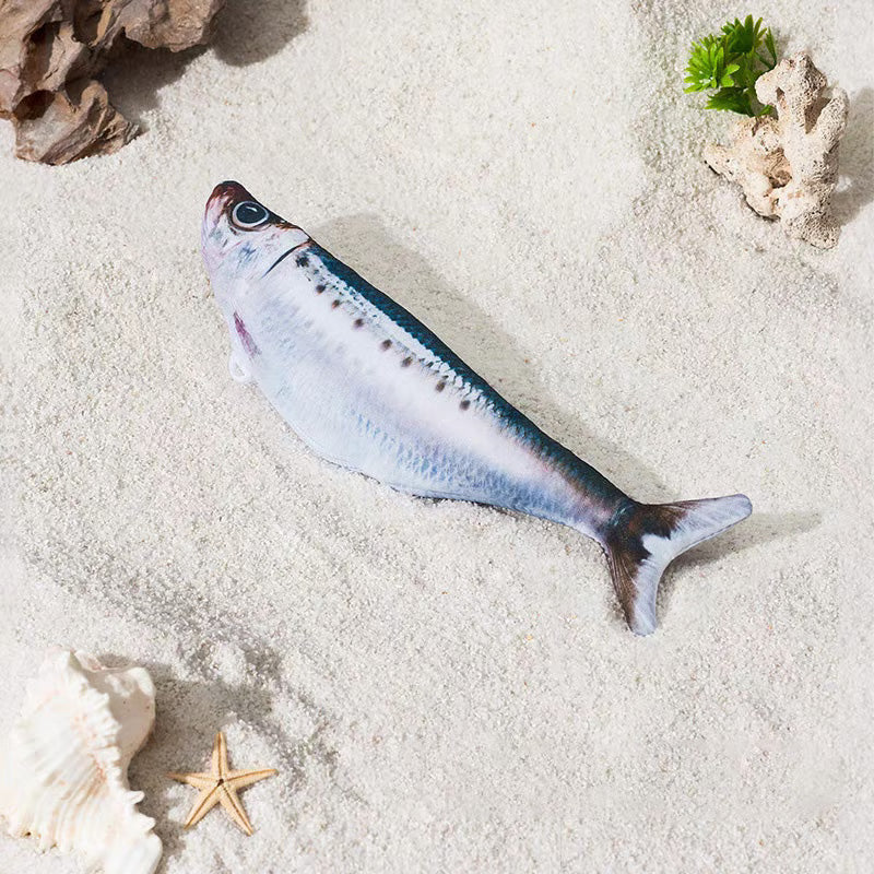 Realistisches hüpfendes Fischspielzeug für Katzen