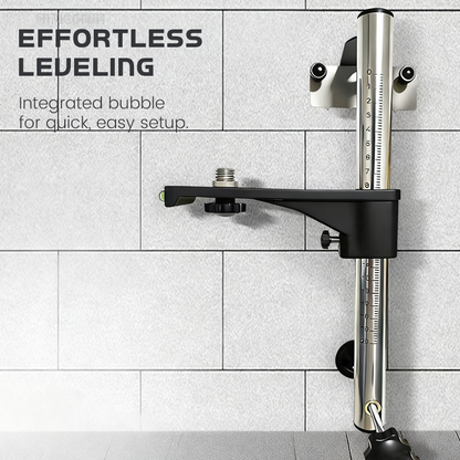 Staffa di montaggio a parete regolabile per livella laser