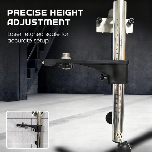 Staffa di montaggio a parete regolabile per livella laser