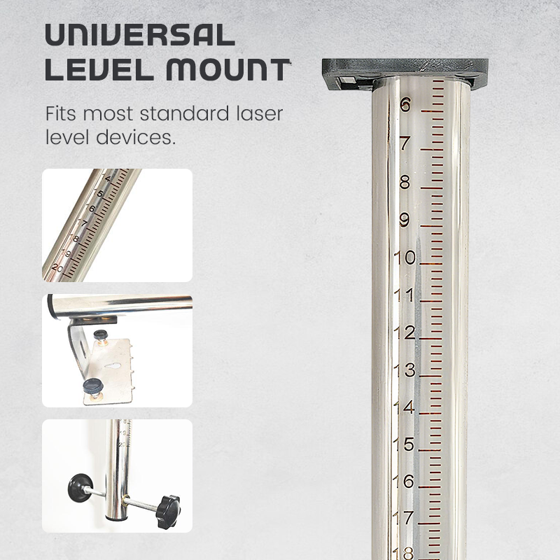 Staffa di montaggio a parete regolabile per livella laser