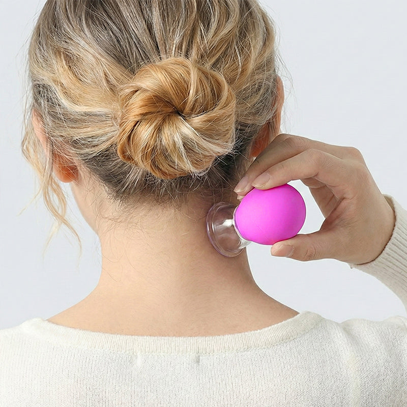 🩸 5 a partire da 14,99 €! 🧘‍♀️ Coppe per Massaggio Sottovuoto – Set in Vetro & Silicone, Perfette per Rilassamento Muscolare 🛁✨