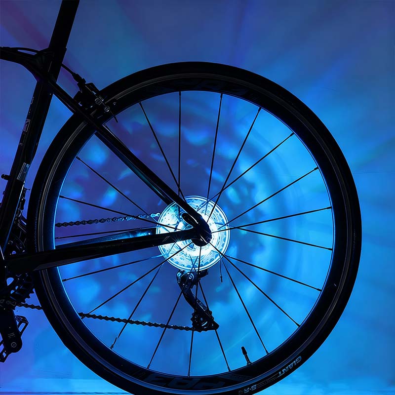 Luce LED per Mozzo Ruota Bici per Ciclismo Notturno