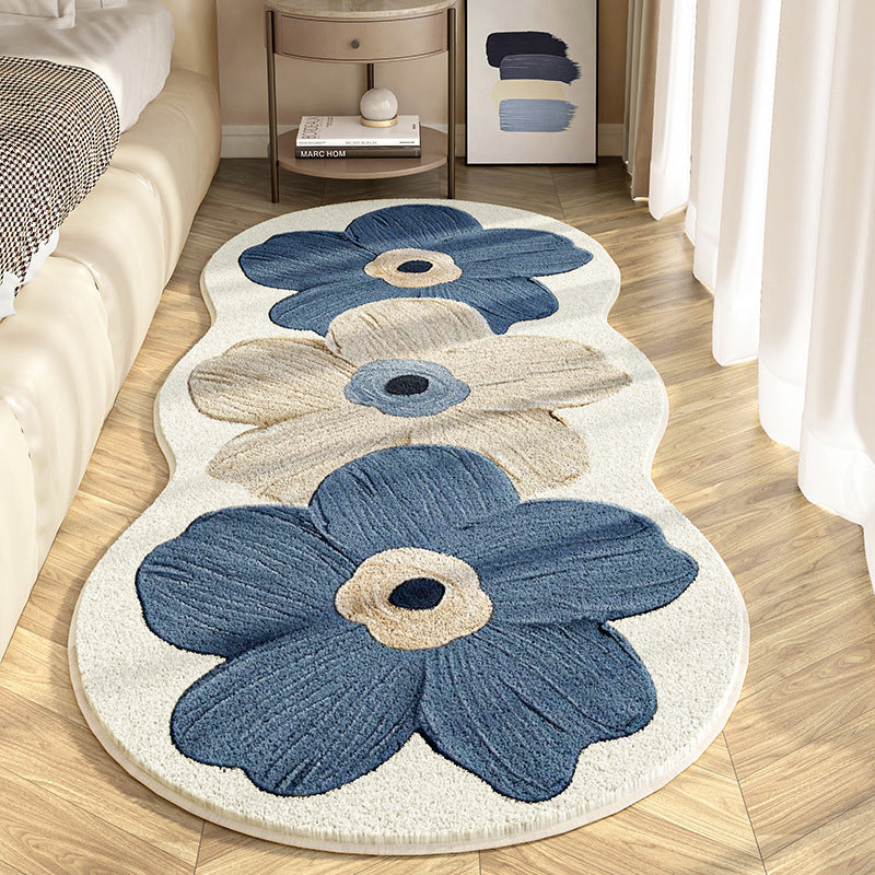 🌸Tappeto Floreale Irregolare Ultra Morbido!🧡Comfort Lussuoso & Look Giocoso per Camera da Letto o Soggiorno! 🛋️