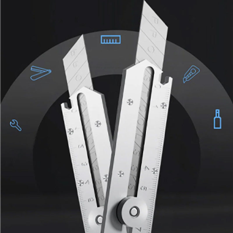 Coltello multiuso con lama retrattile a scatto