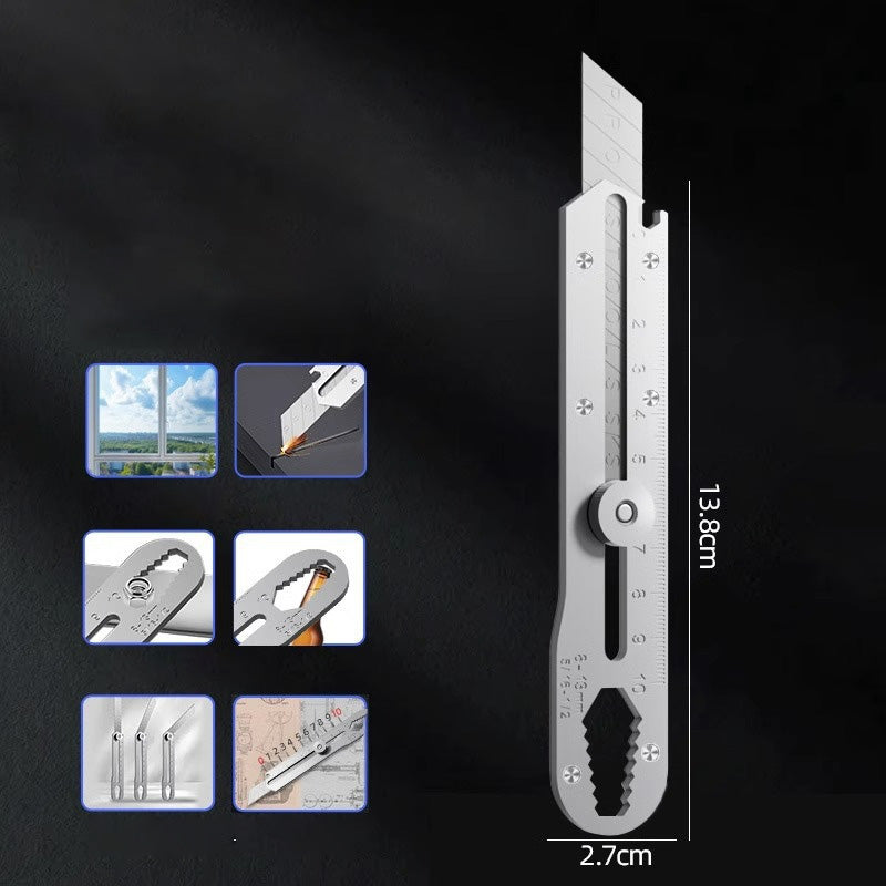 Coltello multiuso con lama retrattile a scatto
