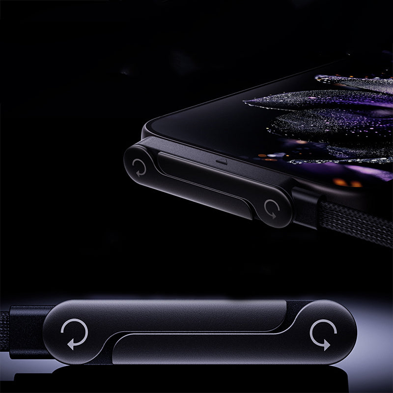 Cavo di ricarica rapida da 240 W con supporto regolabile per telefono