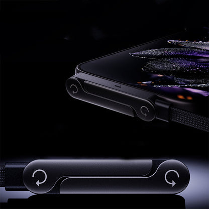 Cavo di ricarica rapida da 240 W con supporto regolabile per telefono