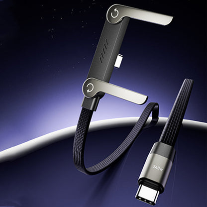 Cavo di ricarica rapida da 240 W con supporto regolabile per telefono