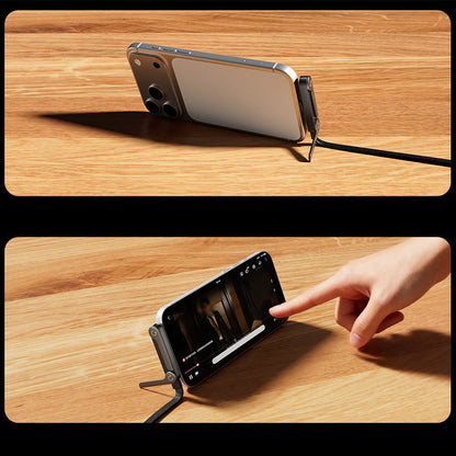 Cavo di ricarica rapida da 240 W con supporto regolabile per telefono