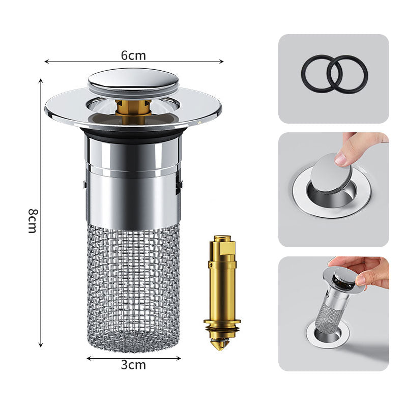 Filtro per scarico a pavimento in acciaio inox