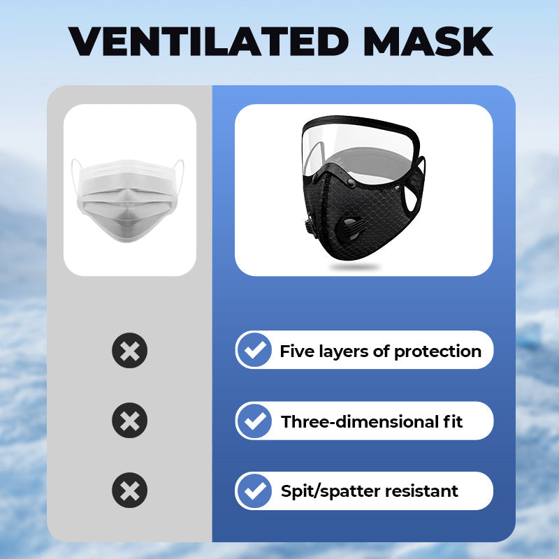Maschera da Moto con Occhiali Antivento e Protezione UV