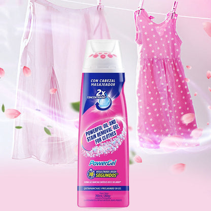 Gel potente per rimuovere macchie e olio dai vestiti