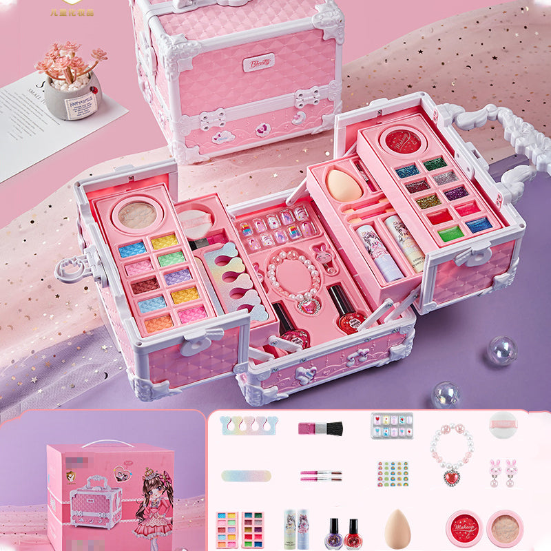 🥳SUPER OFFERTA 2026🥳💞50.000+ VENDUTI!⚡🎀 50% SCONTO! Kit Trucchi da Principessa per Bambine – Set completo, fornito con cestino porta giochi. Design in stile reale e sicuro – divertimento creativo per le piccole principesse!