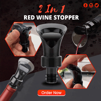 🍷 Versa Senza Togliere il Tappo – Tappo Versatore 2-in-1 per Vino | −50%