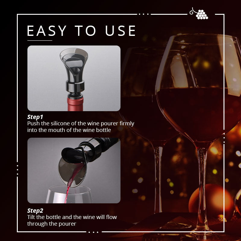 🍷 Versa Senza Togliere il Tappo – Tappo Versatore 2-in-1 per Vino | −50%