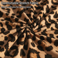 Abito Mini Arricciato con Stampa Leopardata da Donna