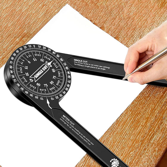 🔥-50% OFFERTA LIMITATA📐 Goniometro per sega 7", incisione laser, blocco 1 mano, taglio perfetto dei battiscopa al primo colpo 🛠️✨